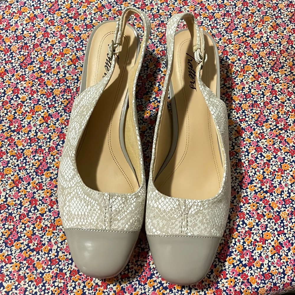 TROTTERS WOMENS SLING BACK PUMP SHOES SIZE 8 1/2